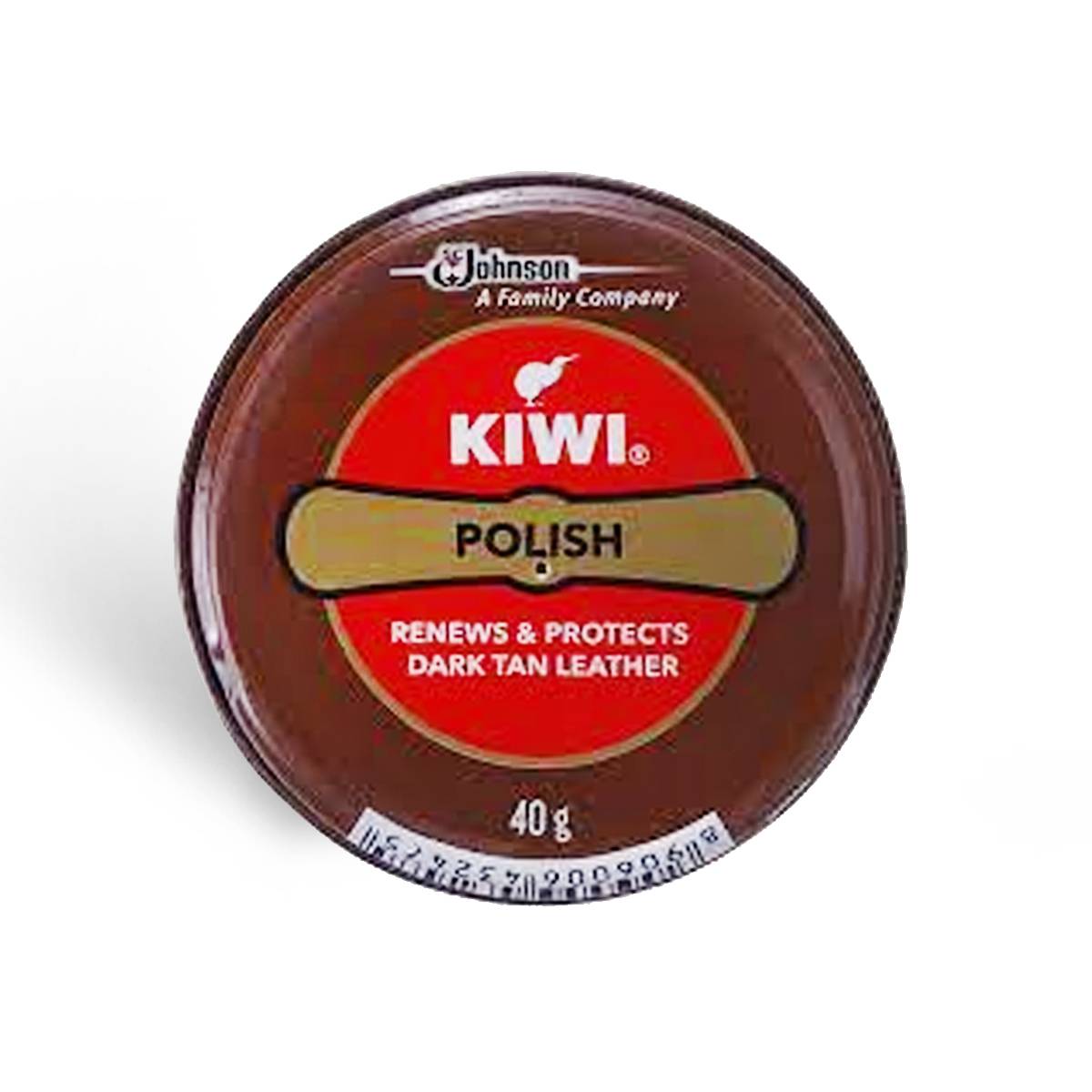 Kiwi Polish Dark Tan Leather 40g